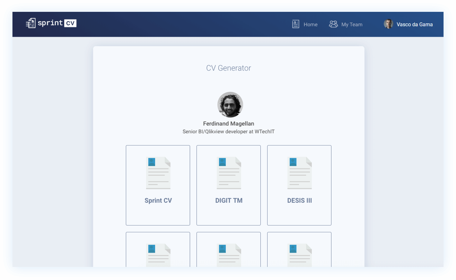 Sprintcv IT Recruiter CV Generator